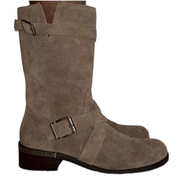Vince Camuto Tan/Brown Mid-calf Leather
Boots(Size 9.5M) - Picture 1 of 7